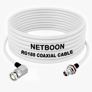 RG188 RF Coax Cable BNC Male Right Angle to TNC Female Bulkhead Connector Low-Loss High-Frequency Cable for Lab, Telecom & Industrial Use (1) RG188 RF Coax Cable BNC Male Right Angle to TNC Female Bulkhead Connector Low-Loss High-Frequency Cable for Lab, Telecom & Industrial Use
