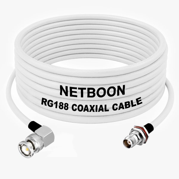 RG188 RF Coax Cable BNC Male Right Angle to TNC Female Bulkhead Connector Low-Loss High-Frequency Cable for Lab, Telecom & Industrial Use (1) RG188 RF Coax Cable BNC Male Right Angle to TNC Female Bulkhead Connector Low-Loss High-Frequency Cable for Lab, Telecom & Industrial Use