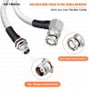 RG188 RF Coax Cable BNC Male Right Angle to TNC Female Bulkhead Connector Low-Loss High-Frequency Cable for Lab, Telecom & Industrial Use (2) RG188 RF Coax Cable | BNC Male Right Angle to TNC Female Bulkhead Connector | Low-Loss High-Frequency Cable for Lab, Telecom & Industrial Use