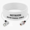RG188 RF Coaxial Cable BNC Male Right Angle to N Female Bulkhead Connector Low-Loss High-Frequency Cable for Test, Telecom & Industrial Use (1) RG188 RF Coaxial Cable BNC Male Right Angle to N Female Bulkhead Connector Low-Loss High-Frequency Cable for Test, Telecom & Industrial Use