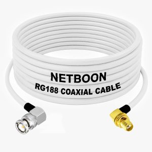 RG188 RF Coaxial Cable BNC Male Right Angle to SMA Female Right Angle Compact Low-Loss Cable for Lab, IoT, SDR & High-Frequency Systems (1) RG188 RF Coaxial Cable BNC Male Right Angle to SMA Female Right Angle Compact Low-Loss Cable for Lab, IoT, SDR & High-Frequency Systems