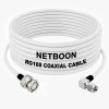 RG188 RF Coaxial Cable BNC Male to SMA Male Right Angle Connector Low-Loss High-Frequency Cable for Lab, IoT & Communication Equipment