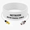RG188 RF Coaxial Cable SMA Female to TNC Female Bulkhead Connector Low-Loss, Shielded Cable for IoT, RF Testing, Telecom & Industrial Systems