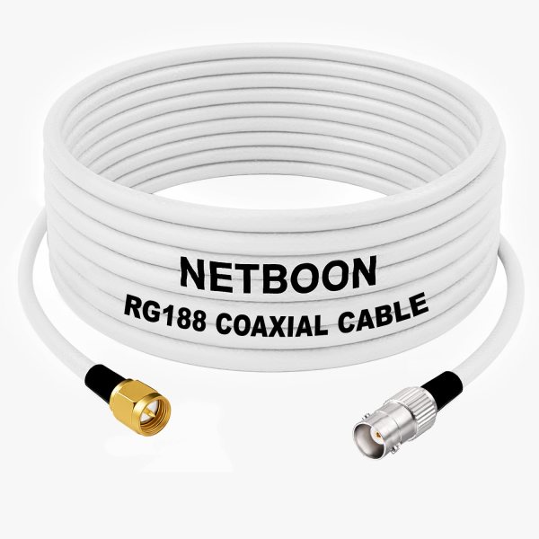 RG188 RF Coaxial Cable SMA Male to BNC Female Connector Low-Loss High-Frequency Cable for Test, Lab, IoT & Communication Systems (1) RG188 RF Coaxial Cable SMA Male to BNC Female Connector Low-Loss High-Frequency Cable for Test, Lab, IoT & Communication Systems