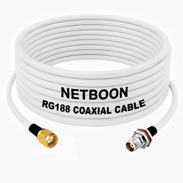RG188 RF Coaxial Cable SMA Male to TNC Female Bulkhead Connector Low-Loss Shielded High-Frequency Cable for Lab, Telecom & Industrial Systems (1) RG188 RF Coaxial Cable SMA Male to TNC Female Bulkhead Connector Low-Loss Shielded High-Frequency Cable for Lab, Telecom & Industrial Systems