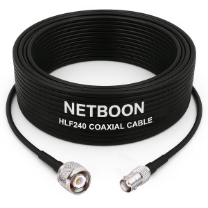 HLF240 High-Performance Low Loss RF Cable TNC Male to BNC Female Connector 6GHz Coax for SDR, IoT, Antennas & Industrial Applications (1) HLF240 High-Performance Low Loss RF Cable | TNC Male to BNC Female Connector | 6GHz Coax for SDR, IoT, Antennas & Industrial Applications