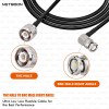 HLF240 High-Performance Low Loss RF Cable | TNC Male to BNC Male Right Angle Connector | 6GHz Coaxial Cable for SDR, IoT & Industrial Systems