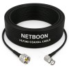 HLF240 High-Performance Low Loss RF Cable UHF Male to BNC Male Right Angle Connector 6GHz Coax for SDR, IoT, Antennas & Industrial RF (1) HLF240 High-Performance Low Loss RF Cable | UHF Male to BNC Male Right Angle Connector | 6GHz Coax for SDR, IoT, Antennas & Industrial RF