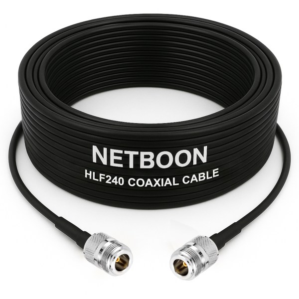 HLF240 High-Performance RF Cable N Female to N Female Connector 6GHz Low-Loss Coax for SDR, IoT & Industrial Applications (1) HLF240 High-Performance RF Cable | N Female to N Female Connector | 6GHz Low-Loss Coax for SDR, IoT & Industrial Applications