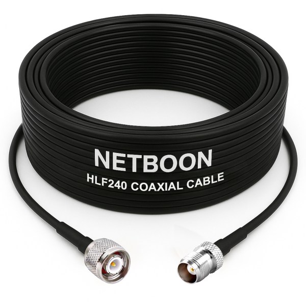 HLF240 High-Quality Low Loss RF Cable | TNC Male to TNC Female Connector | 6GHz Coaxial Cable for SDR, IoT, Industrial & Antenna Systems