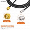 HLF240 Low-Attenuation RF Cable SMA Male to BNC Female Connector 6GHz Coax for SDR, IoT, Antenna & Measurement Systems (2) HLF240 Low-Attenuation RF Cable | SMA Male to BNC Female Connector | 6GHz Coax for SDR, IoT, Antenna & Measurement Systems