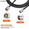 HLF240 Low Loss Coaxial Cable N Male to TNC Female Connector 6GHz RF Coax Cable for Antennas, SDR, IoT & Industrial Use (2) HLF240 Low Loss Coaxial Cable | N Male to TNC Female Connector | 6GHz RF Coax Cable for Antennas, SDR, IoT & Industrial Use
