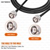 HLF240 Low Loss Coaxial Cable TNC Male to TNC Male Connector 6GHz High-Performance RF Cable for SDR, IoT, Industrial & Antenna Systems (2) HLF240 Low Loss Coaxial Cable | TNC Male to TNC Male Connector | 6GHz High-Performance RF Cable for SDR, IoT, Industrial & Antenna Systems