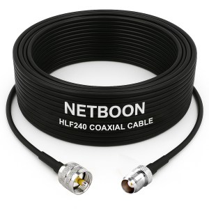 HLF240 Low Loss Coaxial Cable UHF Male to TNC Female Connector 6GHz High-Performance RF Cable for SDR, IoT & Industrial Applications (1) HLF240 Low Loss Coaxial Cable | UHF Male to TNC Female Connector | 6GHz High-Performance RF Cable for SDR, IoT & Industrial Applications