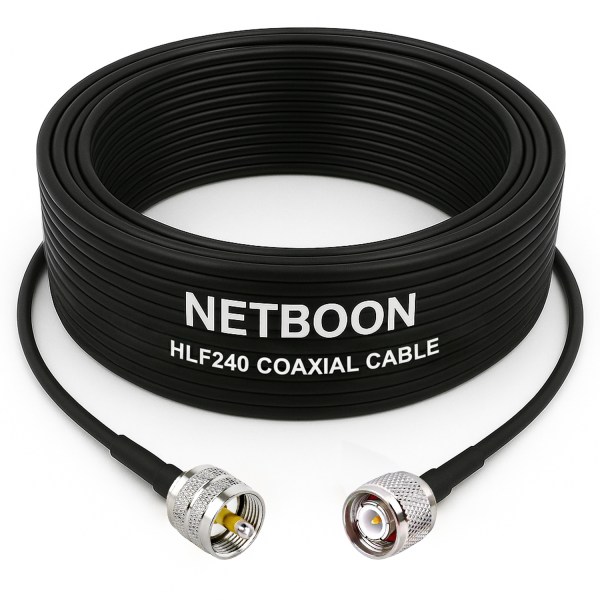 HLF240 Low Loss Coaxial Cable UHF Male to TNC Male Connector High-Performance 6GHz RF Cable for Industrial, IoT & SDR Applications (1) HLF240 Low Loss Coaxial Cable | UHF Male to TNC Male Connector | High-Performance 6GHz RF Cable for Industrial, IoT & SDR Applications
