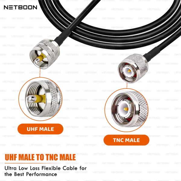 HLF240 Low Loss Coaxial Cable UHF Male to TNC Male Connector High-Performance 6GHz RF Cable for Industrial, IoT & SDR Applications (2) HLF240 Low Loss Coaxial Cable | UHF Male to TNC Male Connector | High-Performance 6GHz RF Cable for Industrial, IoT & SDR Applications