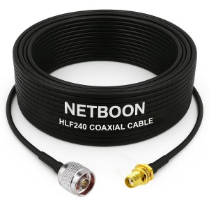 HLF240 Low Loss Coaxial Cable with N Male to SMA Female Connector | High-Performance 6GHz RF Cable for IoT, Telecom & Industrial Wireless Systems