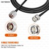 HLF240 Low Loss RF Cable | N Male to BNC Male Connector | 6GHz Coax Cable for Antennas, RF Test, SDR, CCTV & Industrial Equipment