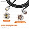 HLF240 Low Loss RF Cable UHF Male to N Male Right Angle Connector 6GHz Coax for SDR, IoT, Antennas & Industrial Wireless Applications (2) HLF240 Low Loss RF Cable | UHF Male to N Male Right Angle Connector | 6GHz Coax for SDR, IoT, Antennas & Industrial Wireless Applications