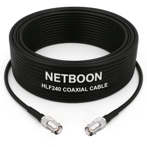 HLF240 Low Loss RF Cable with BNC Female to BNC Female Connector | 6GHz High-Performance Coax for SDR, IoT & Industrial Applications