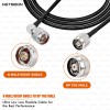HLF240 Low Loss RF Cable with N Male Right-Angle to RP TNC Male Connector 6GHz High-Stability Coax for Industrial & SDR Systems (2) HLF240 Low Loss RF Cable with N Male Right-Angle to RP TNC Male Connector | 6GHz High-Stability Coax for Industrial & SDR Systems