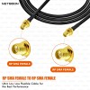 HLF240 Low Loss RF Cable with RP SMA Female to RP SMA Female Connector 6GHz High-Performance Coax for IoT, SDR & Industrial Systems (2) HLF240 Low Loss RF Cable with RP SMA Female to RP SMA Female Connector | 6GHz High-Performance Coax for IoT, SDR & Industrial Systems