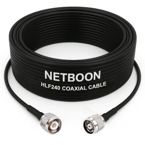 HLF240 Low Loss RF Coaxial Cable | TNC Male to RP TNC Male Connector | 6GHz High-Performance Cable for SDR, IoT & Industrial Wireless Systems