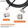 HLF240 Low Loss RF Coaxial Cable with BNC Female to BNC Male Right-Angle Connector 6GHz Premium Cable for SDR, IoT & Industrial Use (2) HLF240 Low Loss RF Coaxial Cable with BNC Female to BNC Male Right-Angle Connector | 6GHz Premium Cable for SDR, IoT & Industrial Use