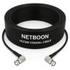 HLF240 Low Loss RF Coaxial Cable with BNC Male Right-Angle to BNC Male Right-Angle Connector | 6GHz High-Performance Cable for SDR & IoT
