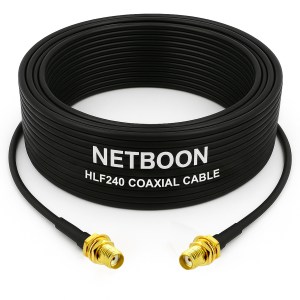 HLF240 Precision Low Loss RF Coax Cable SMA Female to SMA Female Connector 6GHz Signal Cable for SDR, IoT & RF Measurement Systems (1) HLF240 Precision Low Loss RF Coax Cable | SMA Female to SMA Female Connector | 6GHz Signal Cable for SDR, IoT & RF Measurement Systems