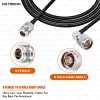 HLF240 Precision RF Cable N Female to N Male Right-Angle Connector 6GHz Low-Loss Coax for SDR, IoT & Industrial Wireless Systems (2) HLF240 Precision RF Cable | N Female to N Male Right-Angle Connector | 6GHz Low-Loss Coax for SDR, IoT & Industrial Wireless Systems