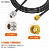 HLF240 Precision RF Cable N Female to SMA Male Connector 6GHz Low-Loss Coax for SDR, IoT & Industrial Wireless Applications (2) HLF240 Precision RF Cable | N Female to SMA Male Connector | 6GHz Low-Loss Coax for SDR, IoT & Industrial Wireless Applications