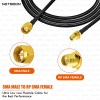 HLF240 Precision RF Jumper Cable | SMA Male to RP-SMA Female Connector | 6GHz Low-Loss Coax for SDR, IoT & Industrial Wireless Systems