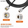 HLF240 Premium Low Loss Coaxial Cable UHF Male to N Female Connector 6GHz RF Cable for SDR, IoT, Telecom & Industrial Applications (2) HLF240 Premium Low Loss Coaxial Cable | UHF Male to N Female Connector | 6GHz RF Cable for SDR, IoT, Telecom & Industrial Applications