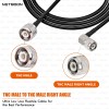 HLF240 Premium Low Loss RF Cable TNC Male to TNC Male Right Angle Connector 6GHz High-Performance Coaxial Cable for SDR, IoT & Industrial (2) HLF240 Premium Low Loss RF Cable | TNC Male to TNC Male Right Angle Connector | 6GHz High-Performance Coaxial Cable for SDR, IoT & Industrial