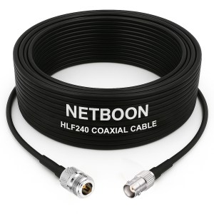 HLF240 Premium RF Cable | N Female to BNC Female Connector | 6GHz Low-Loss Coax for SDR, IoT, Antennas & Industrial Wireless
