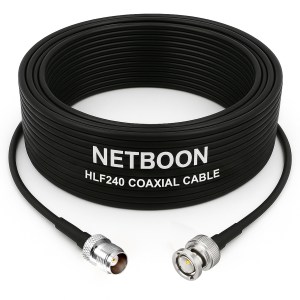 HLF240 Professional RF Coax Cable TNC Female to BNC Male Connector 6GHz Low-Loss Signal Cable for Precision RF Systems (1) HLF240 Professional RF Coax Cable | TNC Female to BNC Male Connector | 6GHz Low-Loss Signal Cable for Precision RF Systems