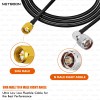 HLF240 Space-Saving RF Cable SMA Male to N Male Right-Angle Connector 6GHz Low-Loss Coax for SDR, IoT & Industrial RF Systems (2) HLF240 Space-Saving RF Cable | SMA Male to N Male Right-Angle Connector | 6GHz Low-Loss Coax for SDR, IoT & Industrial RF Systems