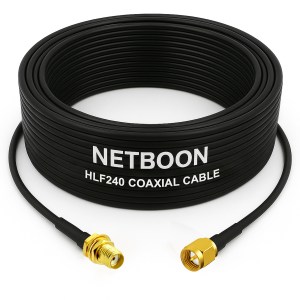 HLF240 Ultra-Stable Low Loss RF Cable SMA Female to SMA Male Connector 6GHz Coaxial Solution for SDR, IoT, Antennas & RF Systems (1) HLF240 Ultra-Stable Low Loss RF Cable | SMA Female to SMA Male Connector | 6GHz Coaxial Solution for SDR, IoT, Antennas & RF Systems