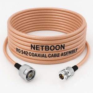 RG142 Coaxial Cable with N Male to N Female Connector | Low Loss PTFE RF Cable for Antennas, IoT, SDR, Telemetry & Industrial Wireless Systems