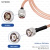 RG142 Coaxial Cable with N Male to TNC Male Connector | Low Loss RF Cable for Antennas, IoT, SDR, Telemetry & Industrial Wireless Systems