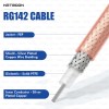 RG142 Low Loss Coaxial Cable with BNC Male to BNC Female Connector | High-Quality PTFE RF Cable for SDR, IoT & Industrial Applications