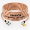 RG142 Low Loss Coaxial Cable with BNC Male to SMA Male Right Angle Connector | Premium PTFE RF Cable for SDR, IoT & Industrial Use