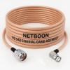 RG142 Low Loss Coaxial Cable with N Male to BNC Male Right Angle Connector | Premium PTFE RF Cable for SDR, IoT, Antennas & Industrial Applications