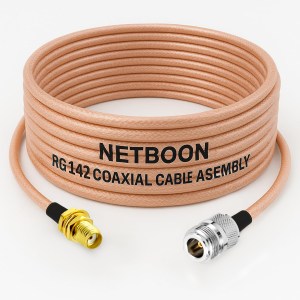 RG142 Low Loss Coaxial Cable with SMA Female to N Female Connector | Premium PTFE RF Cable for Antennas, SDR, IoT & Industrial Systems