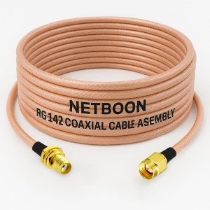 RG142 Low Loss Coaxial Cable with SMA Female to SMA Male Connector | High-Performance PTFE RF Cable for SDR, Antennas & Industrial Systems