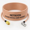 RG142 Low Loss Coaxial Cable with SMA Male to BNC Male Right Angle Connector | High-Performance PTFE RF Cable for SDR, IoT & Industrial Use