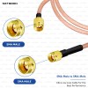 RG142 Low Loss Coaxial Cable with SMA Male to SMA Male Connector | High-Performance PTFE RF Cable for SDR, IoT, Antennas & Industrial Systems