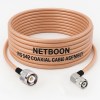 RG142 Low Loss Coaxial Cable with TNC Male to TNC Male Right Angle Connector | Premium PTFE RF Cable for SDR, IoT & Industrial Wireless Systems