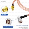 RG142 Low Loss RF Coaxial Cable with SMA Female to N Male Right Angle Connector High-Performance PTFE Cable for SDR, IoT & Industrial Systems (3) RG142 Low Loss RF Coaxial Cable with SMA Female to N Male Right Angle Connector | High-Performance PTFE Cable for SDR, IoT & Industrial Systems